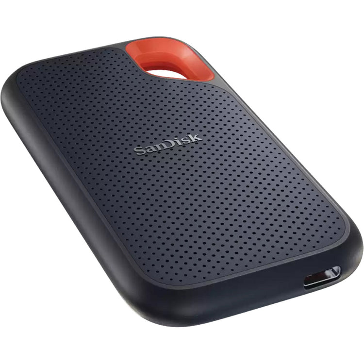 Sandisk extreme portable v2, 8 tb externe ssd (zwart oranje, sdssde61-8t00-g25, usb-c)