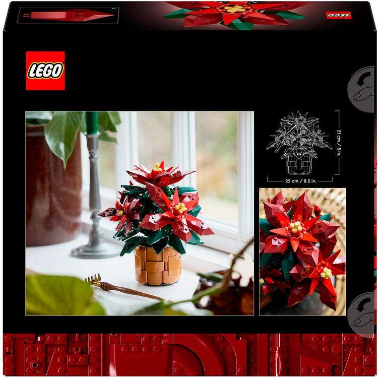 Lego icons kerstster poinsettia - 10370