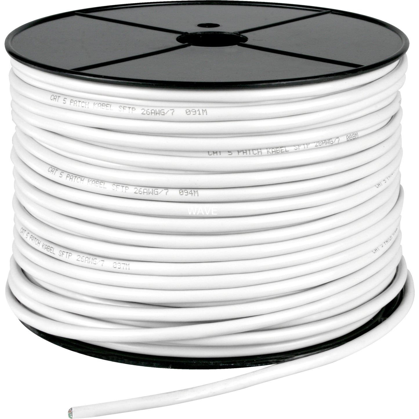 Goobay cat.5e netwerkkabel (grijs, 100 meter, sf utp, rj-45, kabelrol, flexibel)