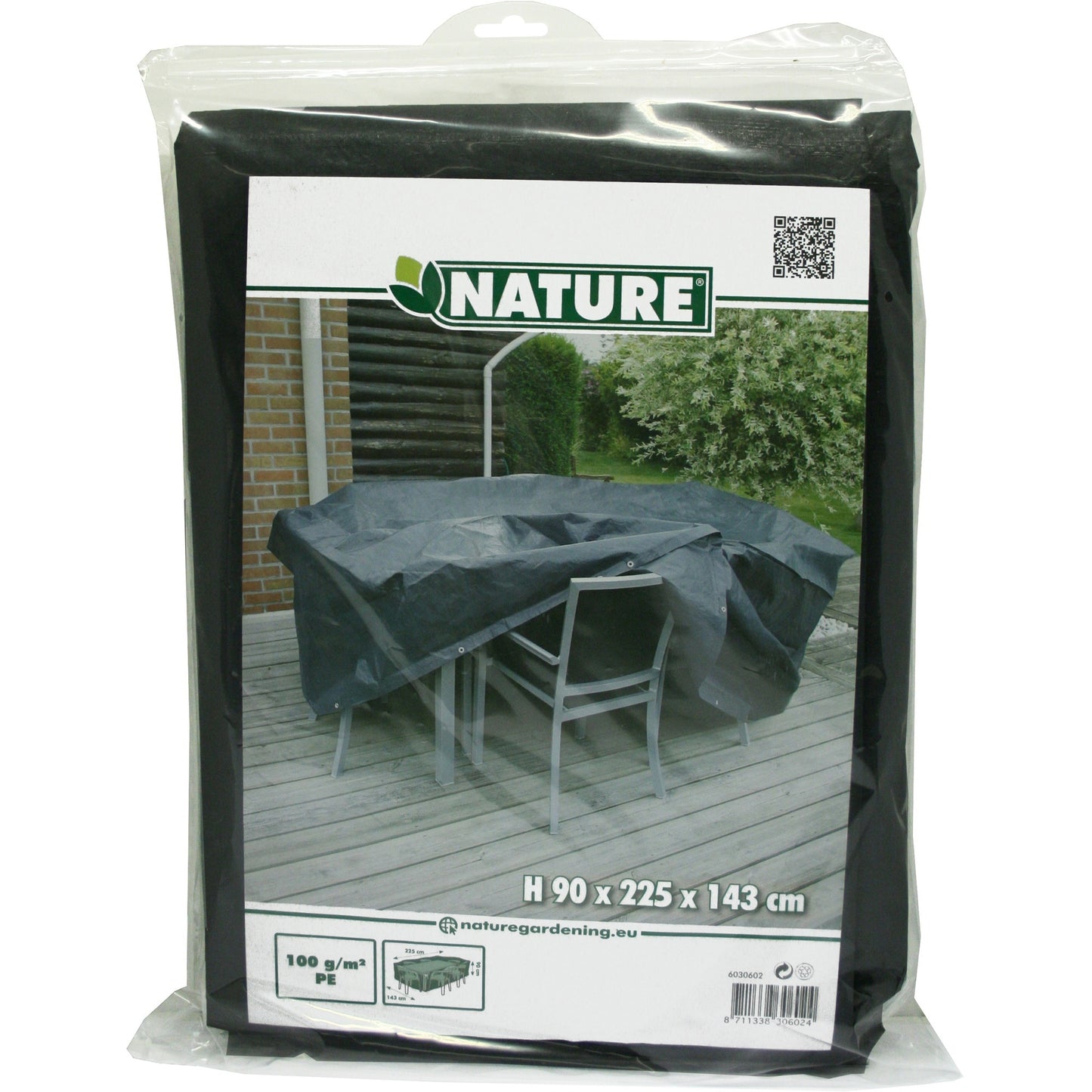 Nature tuinmeubelafdekhoes voor stoelen en tafels afdekking (grijs, 6030602)