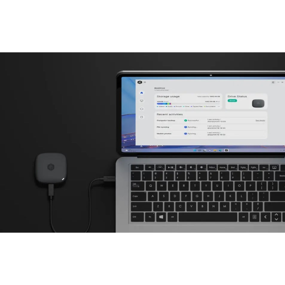 Synology beedrive 2 tb externe ssd (zwart, usb 3.2 gen 2 (type c))