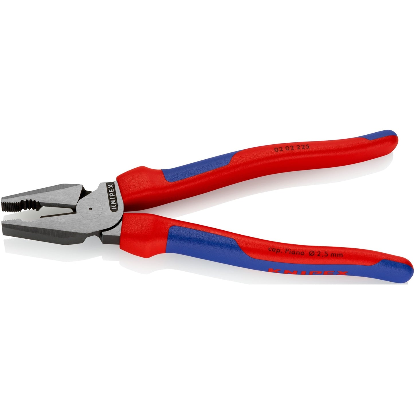 Knipex kracht-kombitang 225 mm combinatietang (rood blauw)