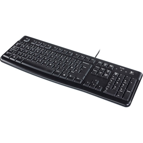 Logitech keyboard k120 for business (us-international lay-out (qwerty), rubberdome)
