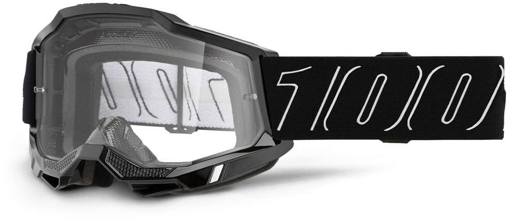 100% accuri 2 (clear lens) black line - goggle