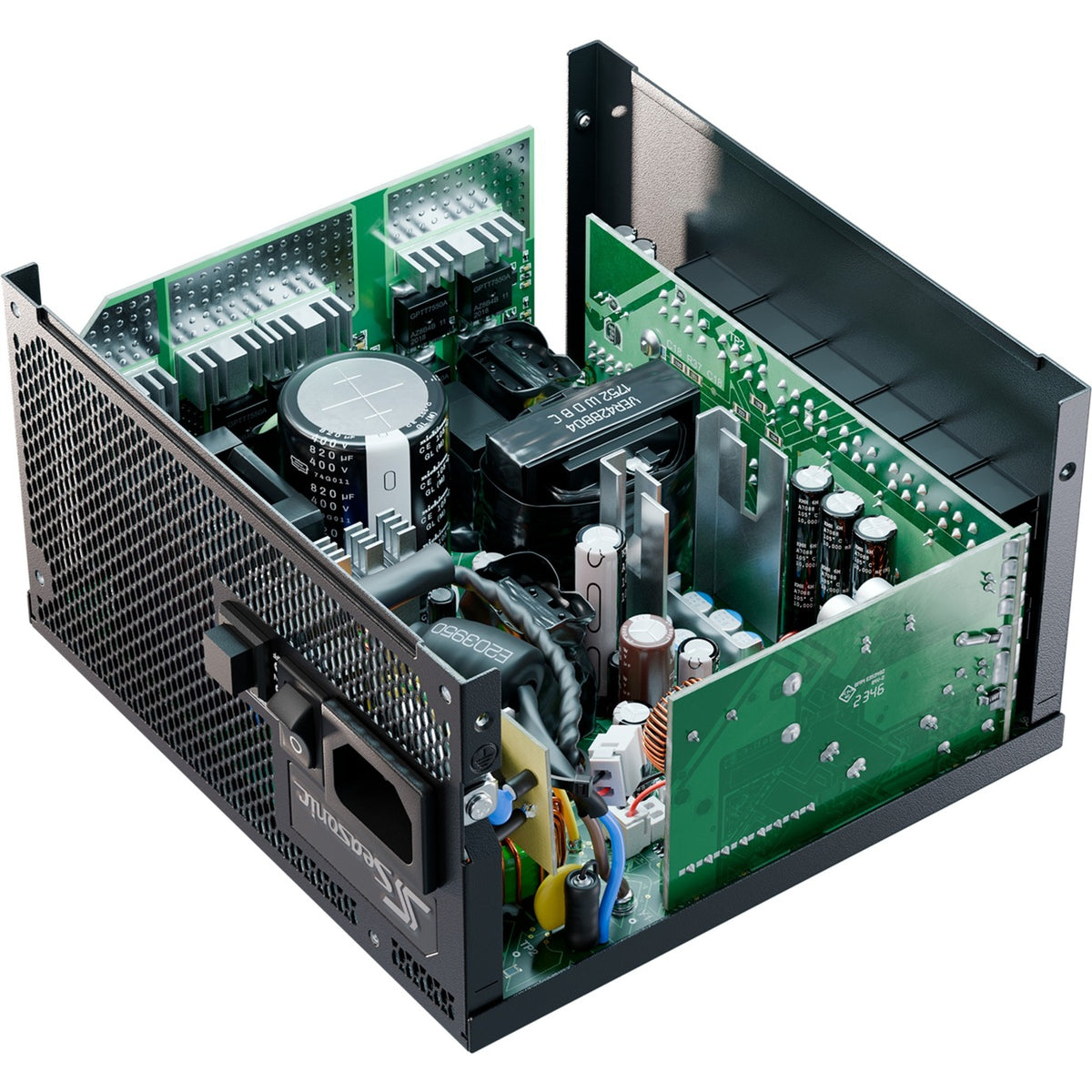 Seasonic focus gx-1000-v4 atx3.1 modulaire 1000 watt voeding (zwart, 1x 12vhpwr, 3x pcie)