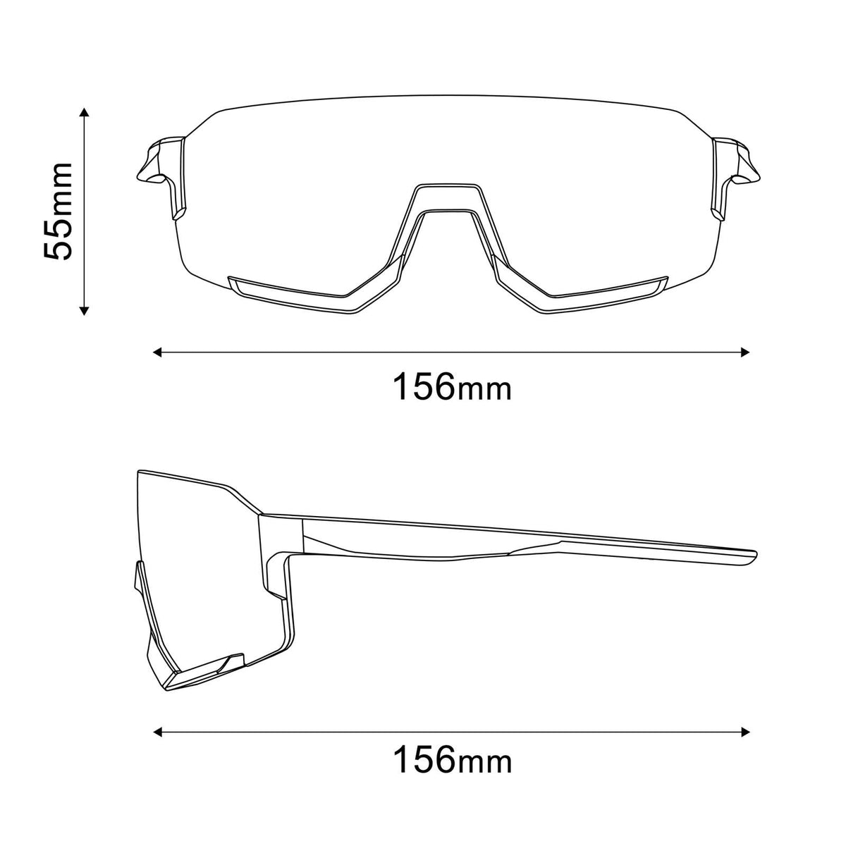 Shimano aerolite 2 hc white - sports glasses
