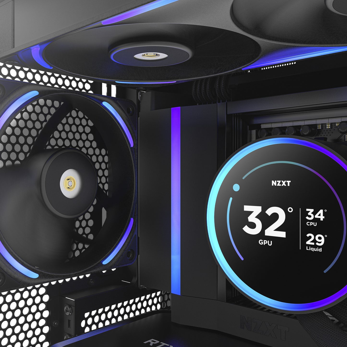 Nzxt f120x rgb case fan (zwart, 120 x 120 x 30 mm, pwm)