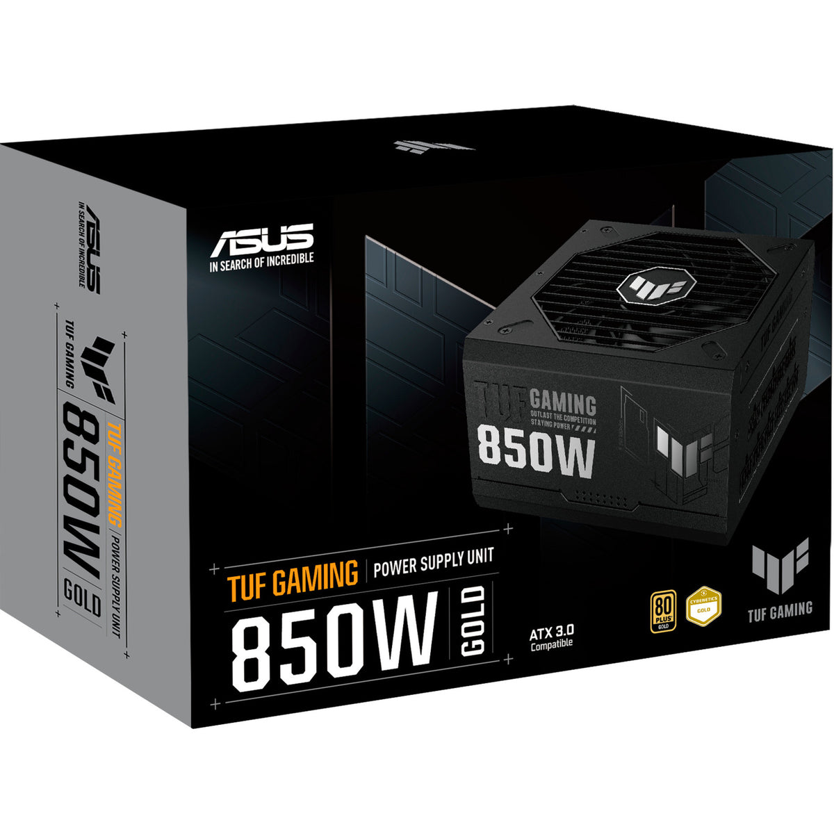 Asus tuf gaming gold modulaire 850 watt voeding (zwart, 1x 12v-2x6, 3x pcie)
