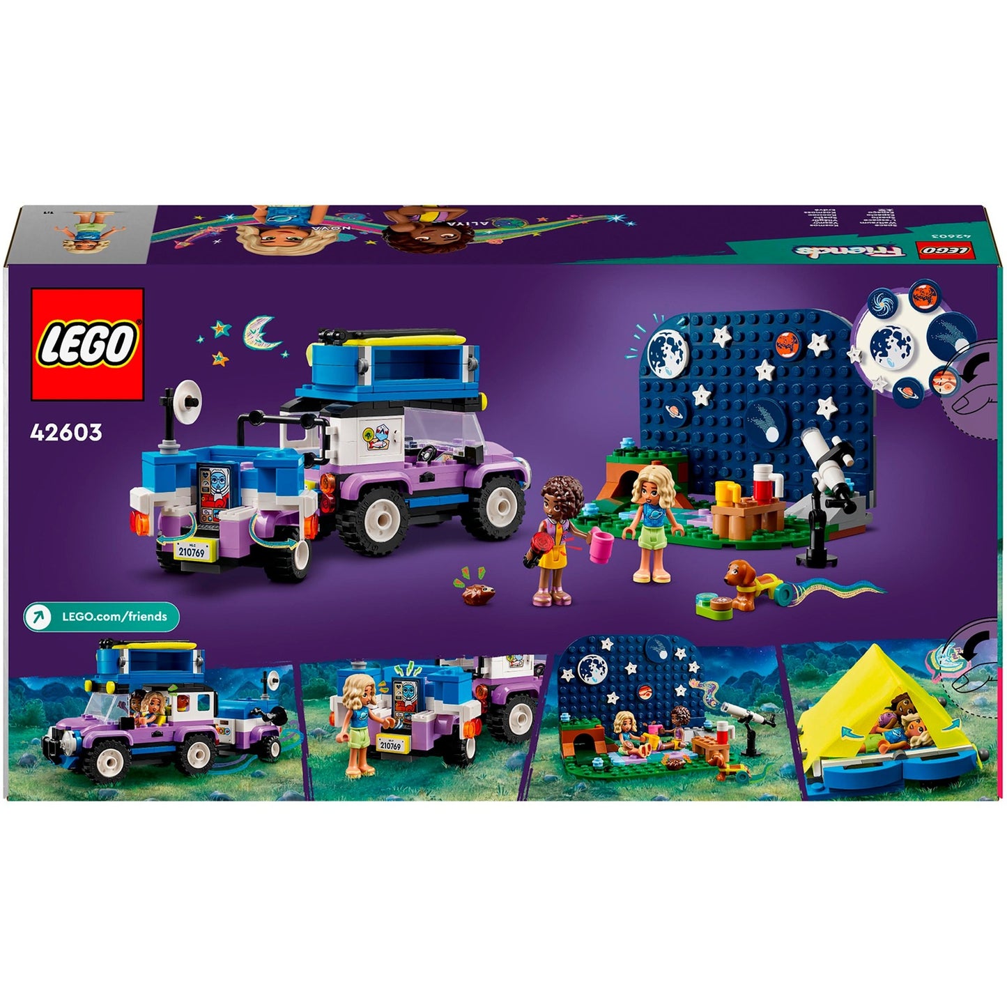 Lego friends - astronomisch kampeervoertuig constructiespeelgoed (42603)