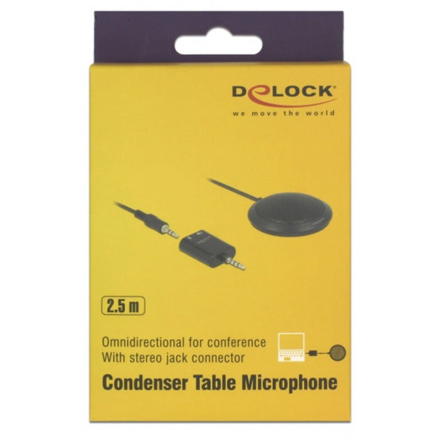 Delock tafelmicrofoon (zwart)