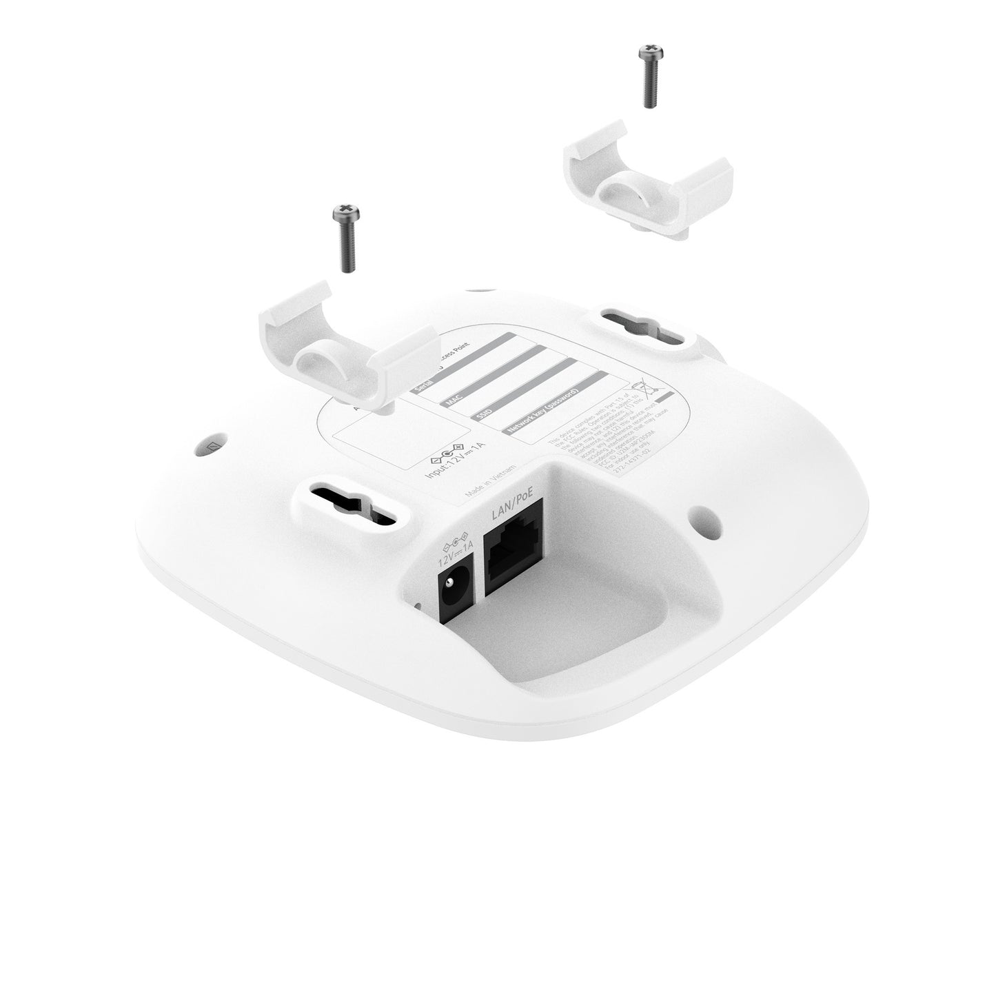 Netgear wax210 wifi 6 ax1800 dual-band access point met multi-gig poe+ (wit, poe)