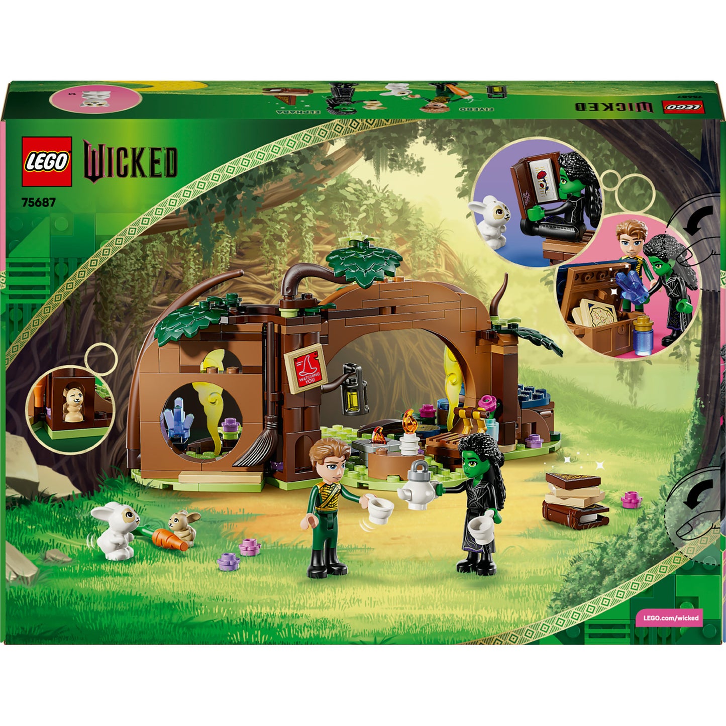 Lego ® wicked elphaba's schuilhut bouwset voor kinderen - 75687