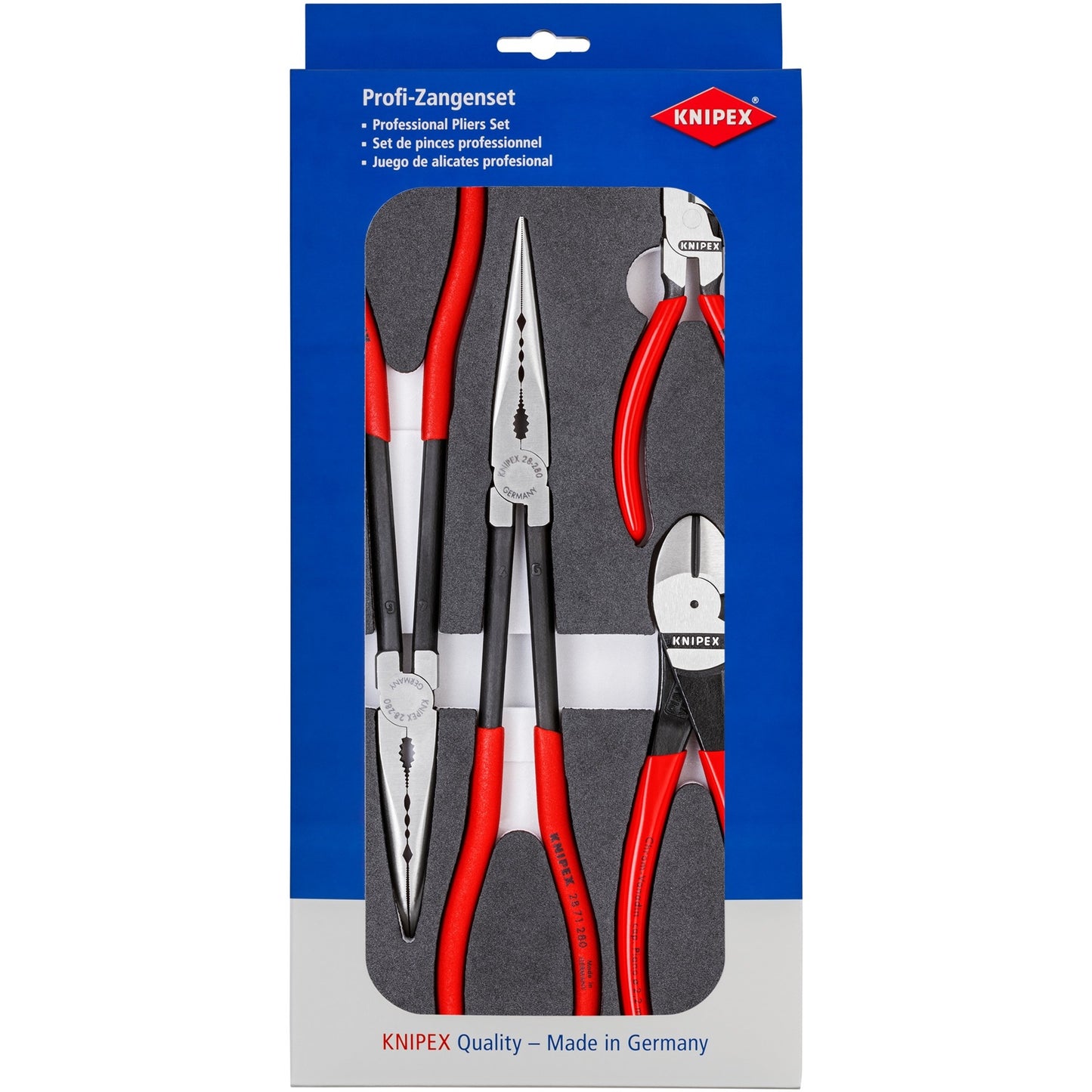 Knipex tangen-set automotive 00 20 01 v16 tangenset (rood zwart, 4-delig)