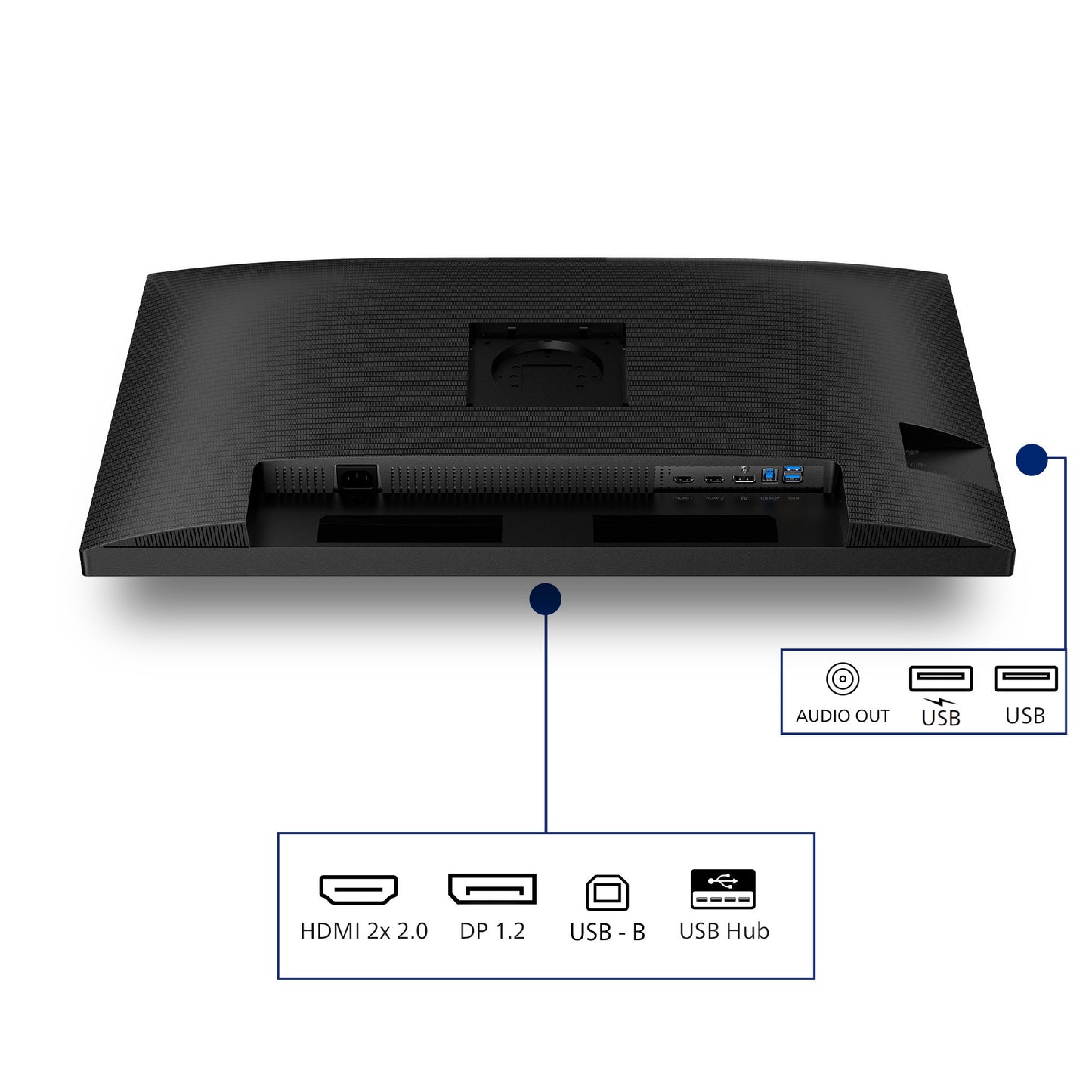 Philips 32b2n3500 31.5 monitor (zwart, 2x hdmi, displayport, 3x usb-a, usb-b)