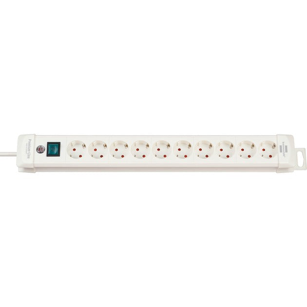 Brennenstuhl premium-line extension socket 10-way stekkerdoos (wit, 1952200100)
