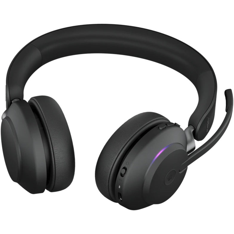 Jabra evolve2 65, ms stereo on-ear headset (zwart, microsoft teams, bluetooth)