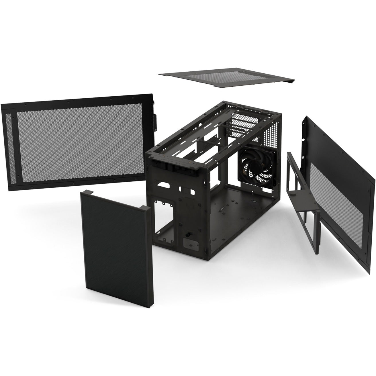 Silverstone sugo 17 mini tower behuizing (zwart | 2x usb-a | 1x usb-c)