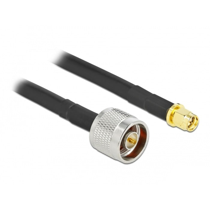 Delock antennekabel n stekker > sma stekker lmr cfd300 (zwart, 10 meter)