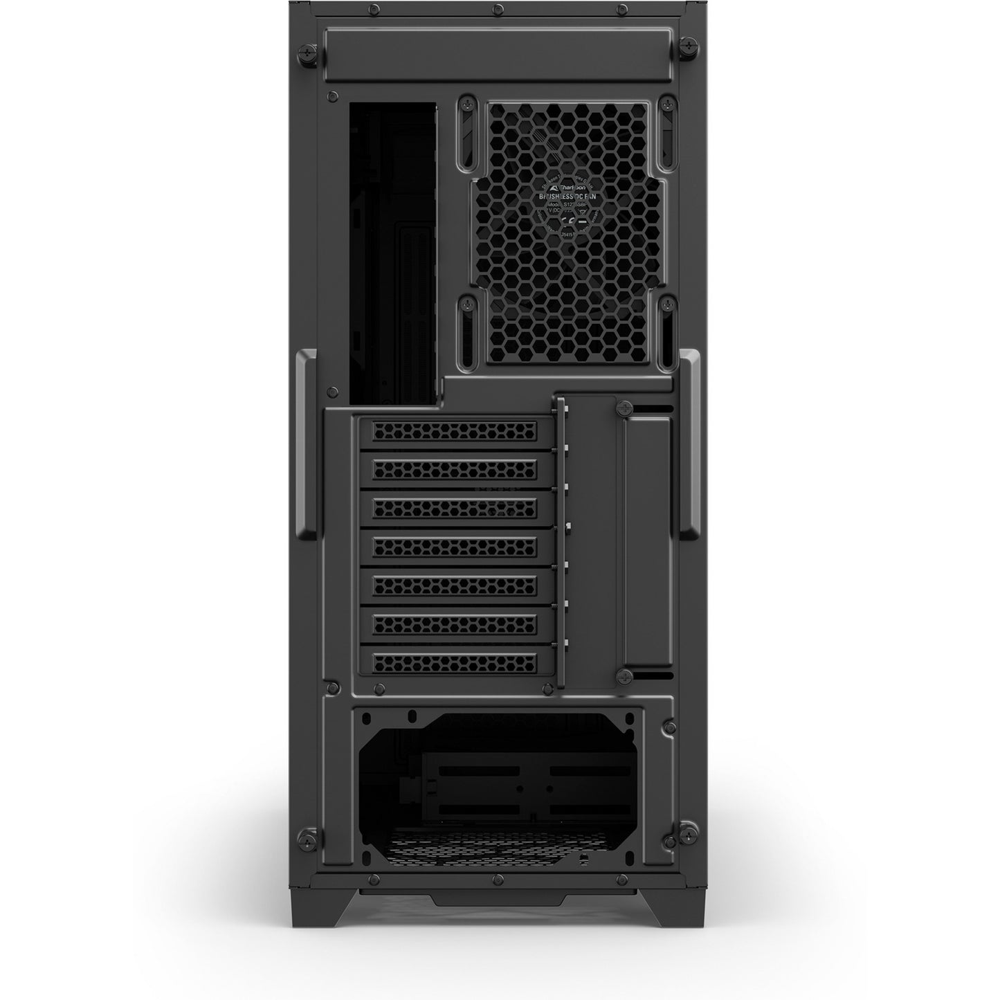 Sharkoon s25 silent midi tower behuizing (zwart | 2x usb-a | 1x usb-c)
