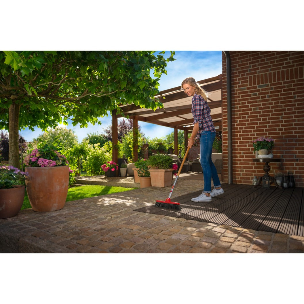 Wolf-garten multi-star hb 350 m bezem (rood zwart)