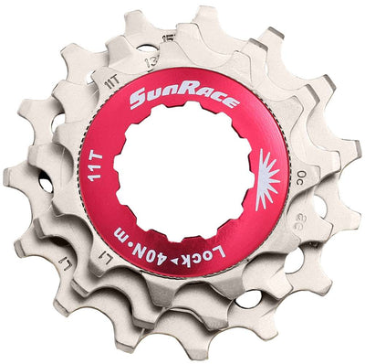 Shimano sunrace sluitring met kransjes 11v 11 13 15t zilver