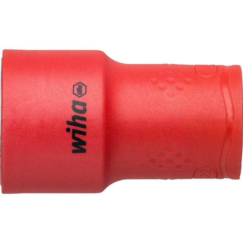 Wiha ratelsleutelset geïsoleerd 1 2 dopsleutel (rood geel, 20-delig in koffer)