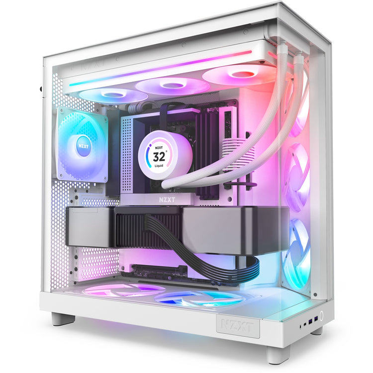 Nzxt f360 rgb core case fans (wit, 3 stuks, 360 x 120 x 26 mm)