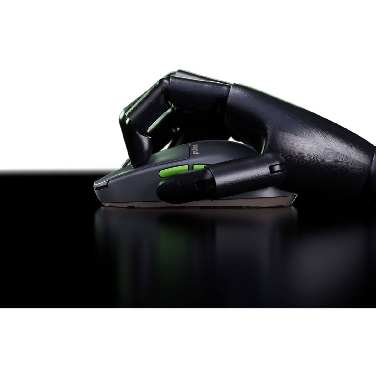 Pulsar x2 crazylight gaming mouse - volt shadow (grijs groen, 32,000 dpi, 8000 hz)