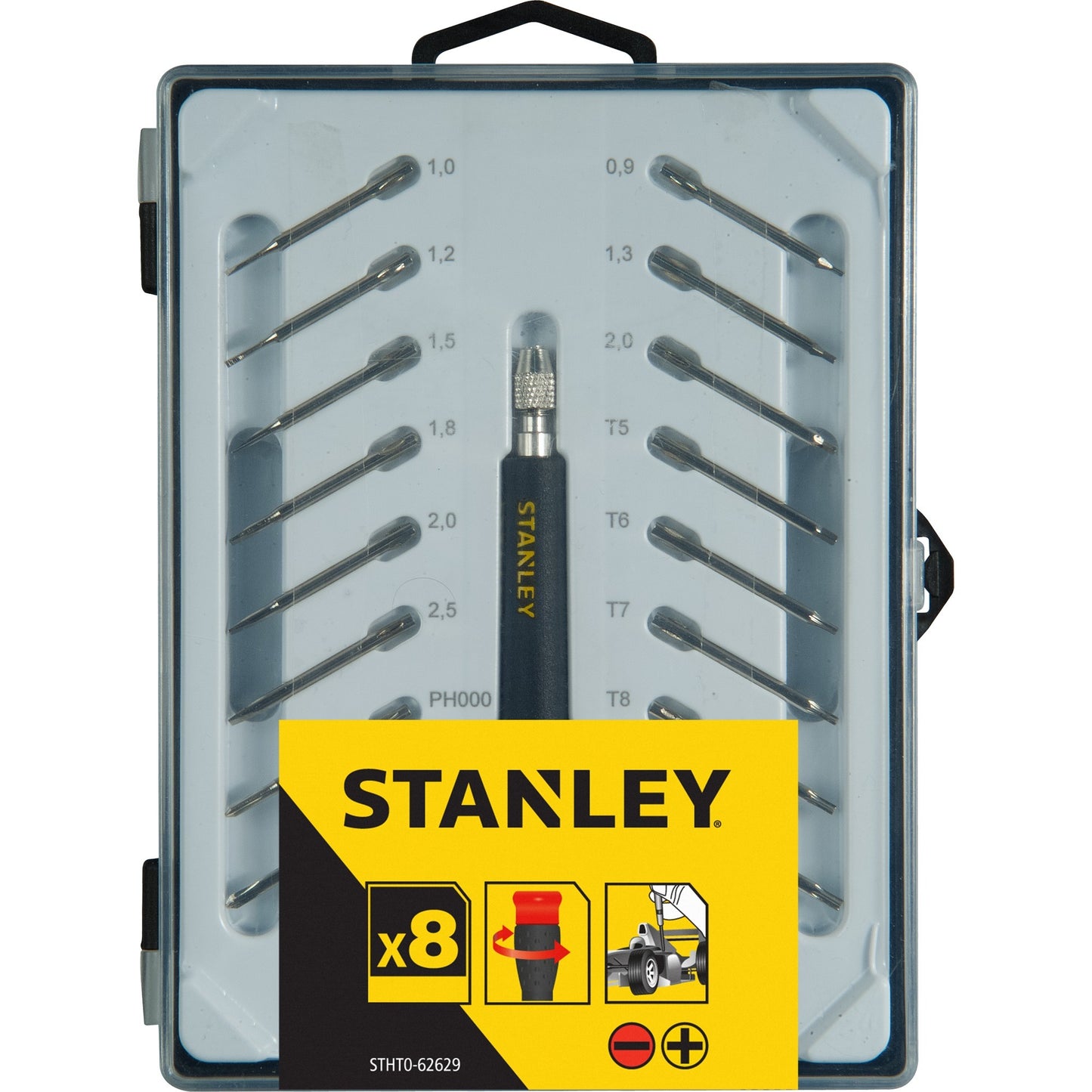 Stanley precisieschroevendraaier multibit (16-delig)