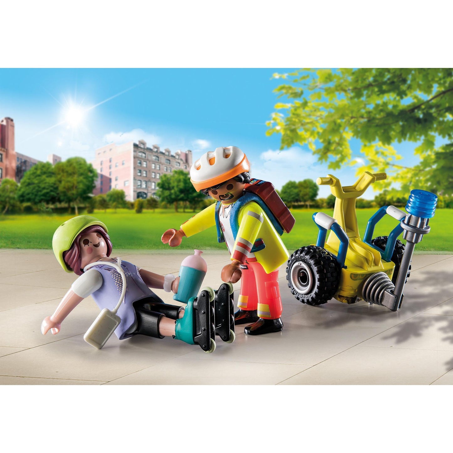 Playmobil city life - starterpack rescue met segway constructiespeelgoed (71257)