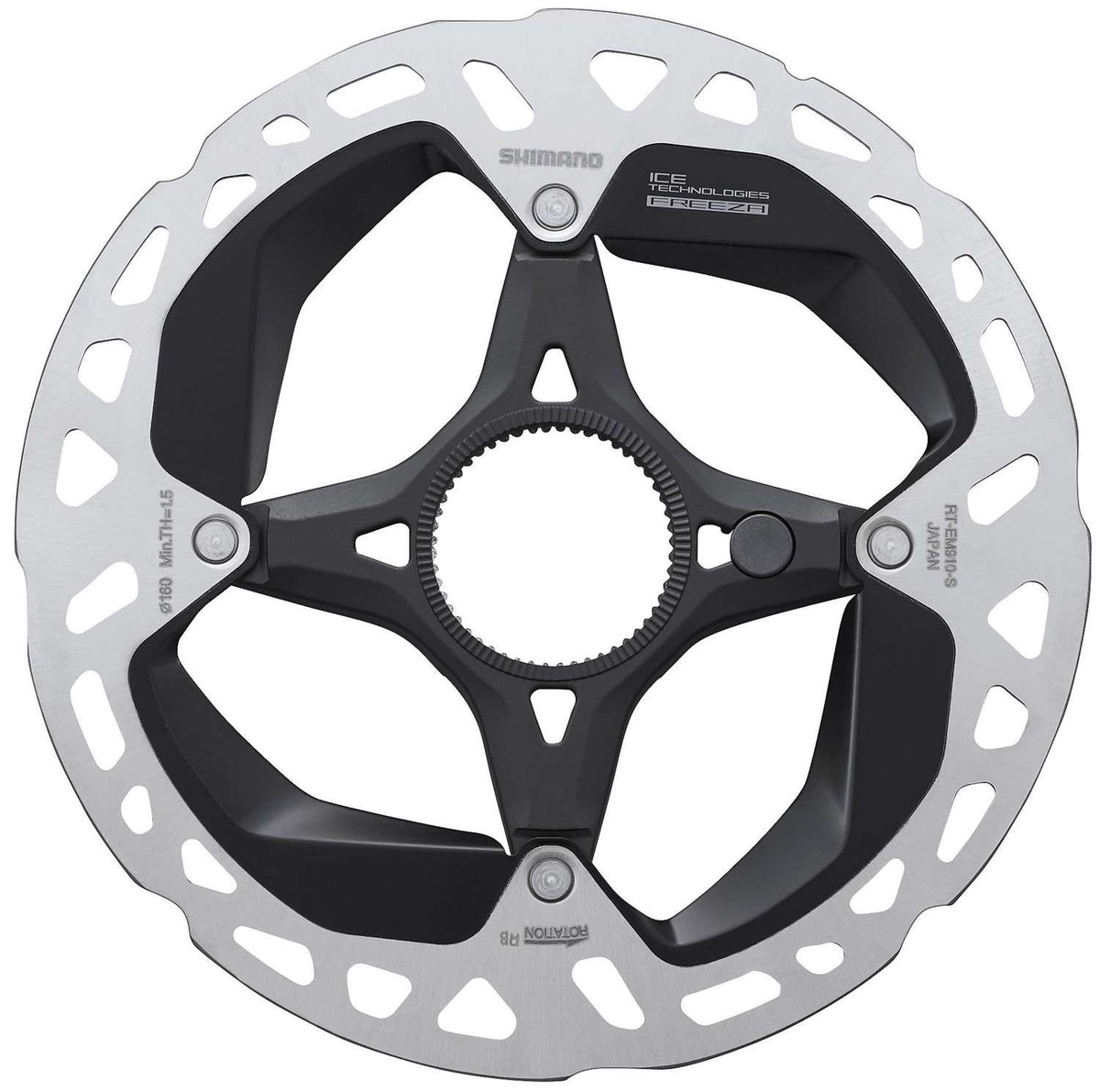 Shimano steps rt-em910 center-lock disc rotor for e-bike