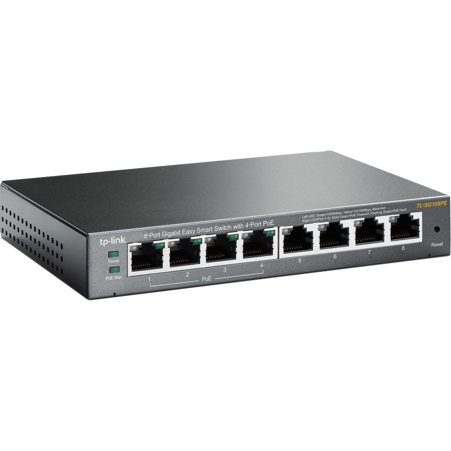 Tp-link tl-sg108pe switch (zwart)