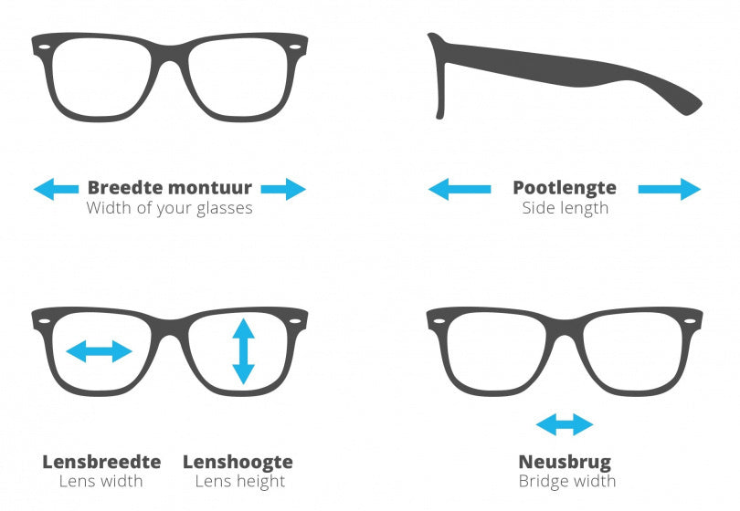 zonnebril unisex rechthoekig cat.4 zwart