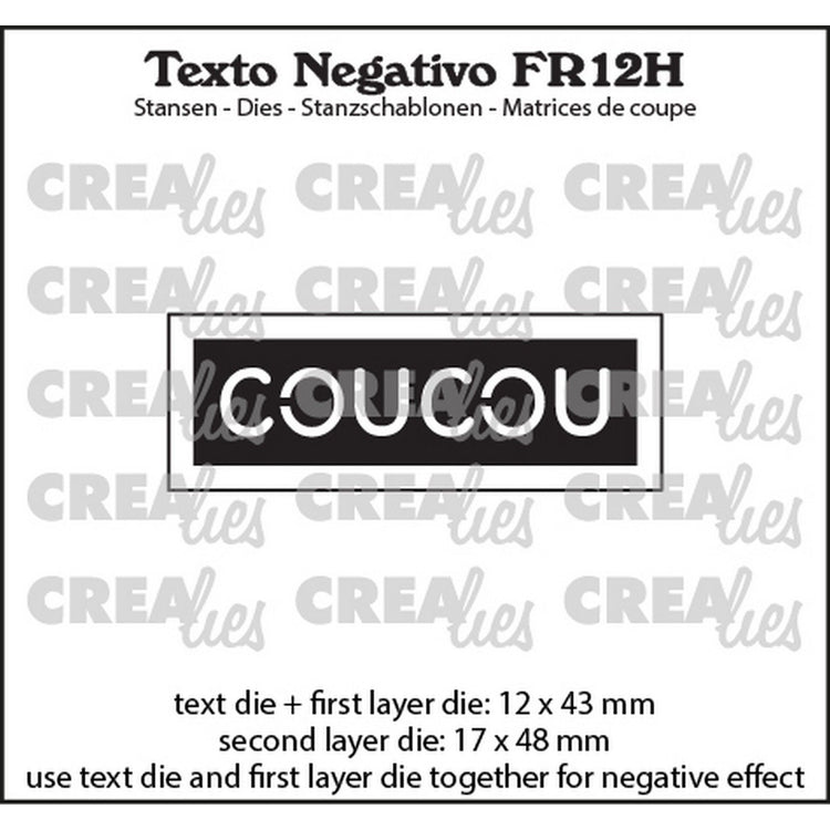 Crealies • texto negativo coucou (horizontaal)