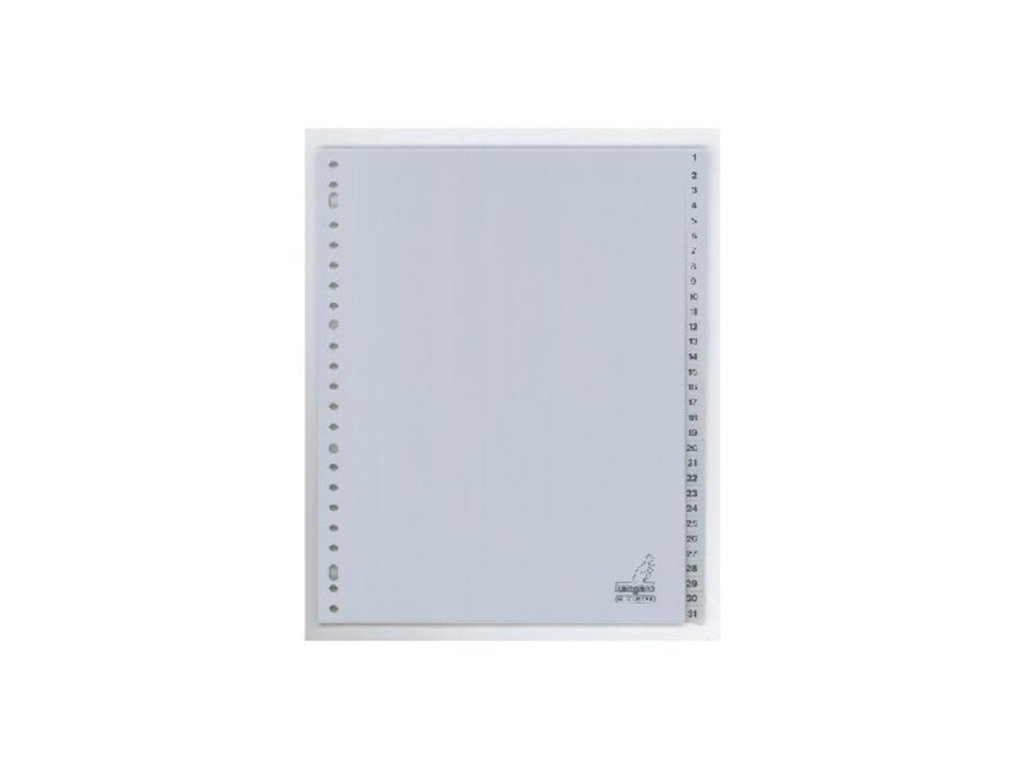 Kangaro tabblad a4 cijfers pp 120 micron grijs 23-gaats 31-delig