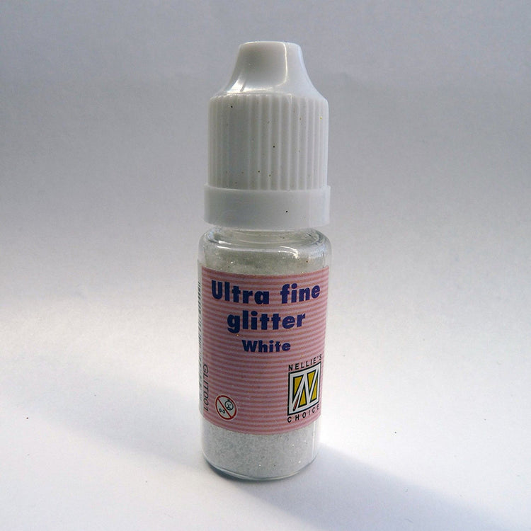 Nellie's choice • glitter ultra fine (bottle) white