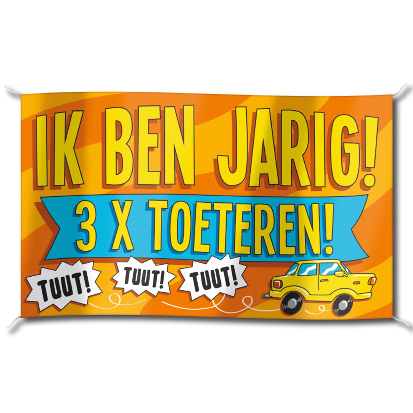 Paperdreams gevel vlag - ik ben jarig 100x150cm