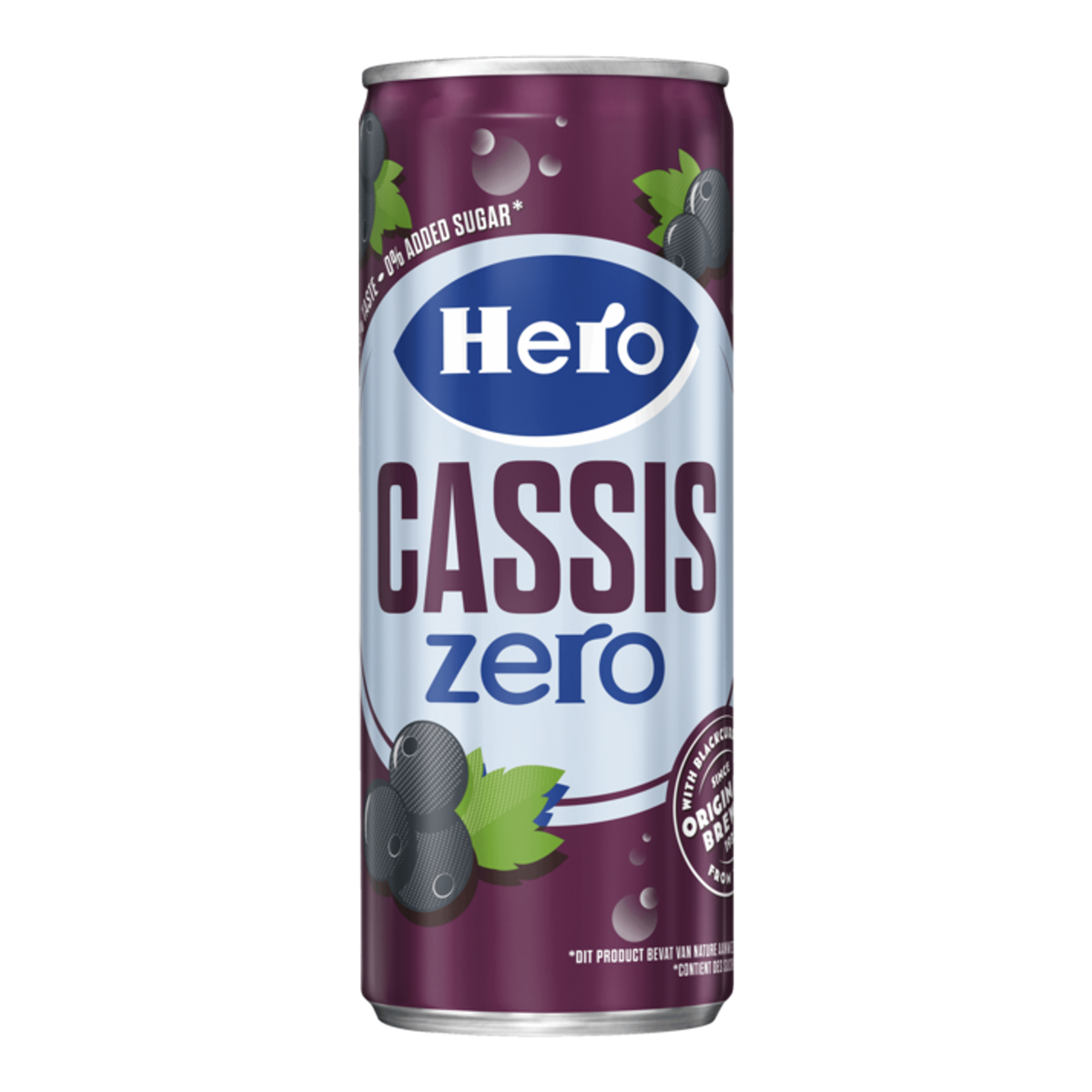 Hero small cassis zero blik (24x 250ml)