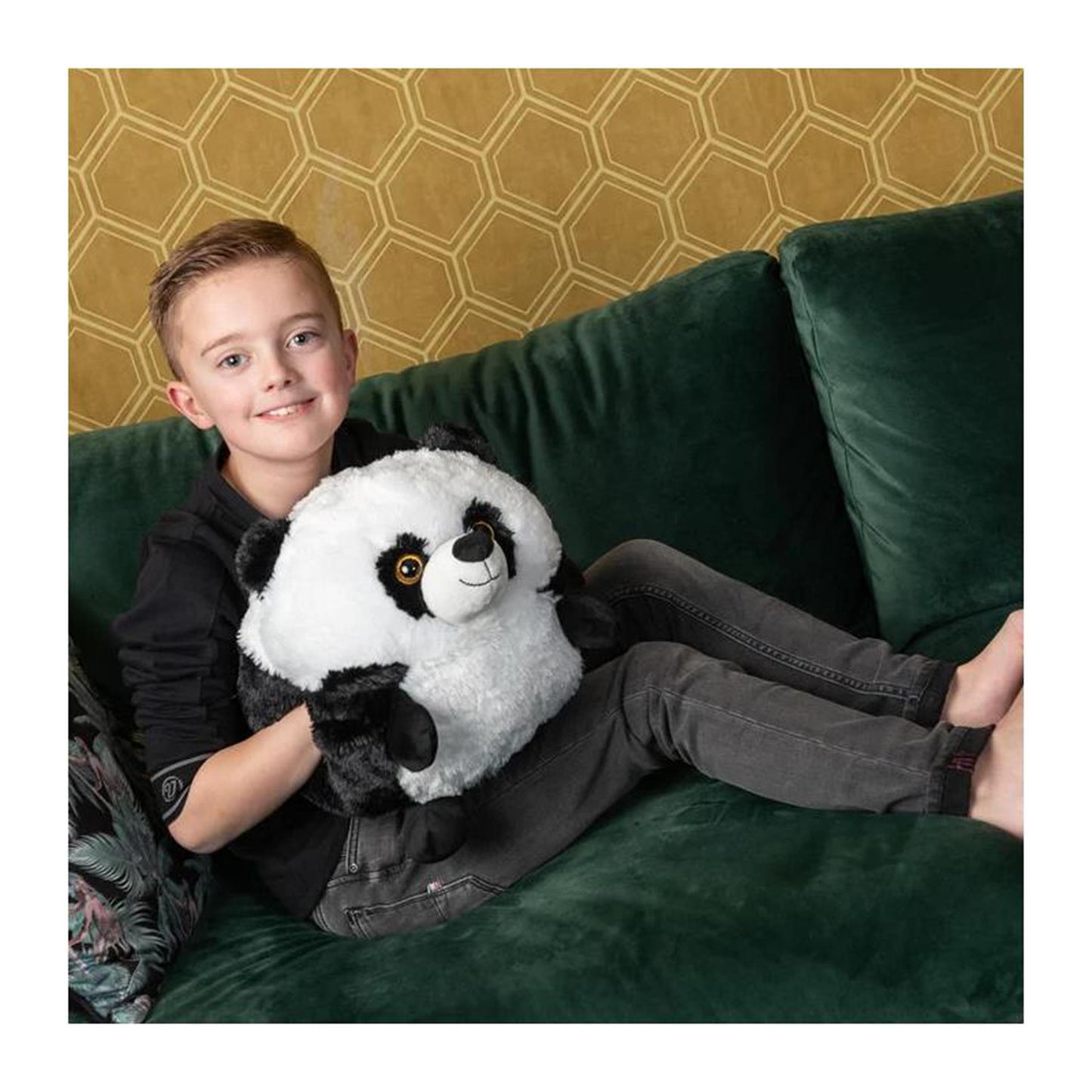 Noxxiez cozy knuffel handwarmer panda 35cm