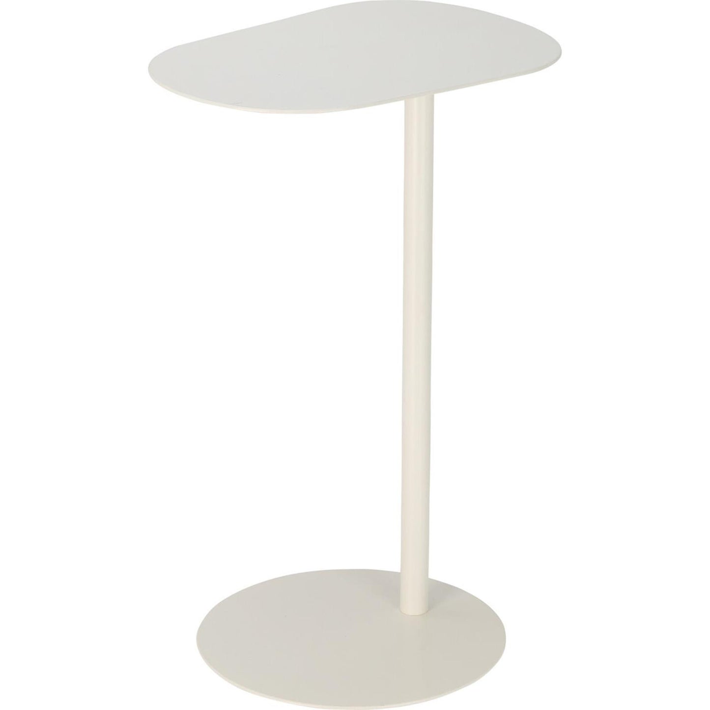 Home styling bijzettafel organisch wit 35x53cm