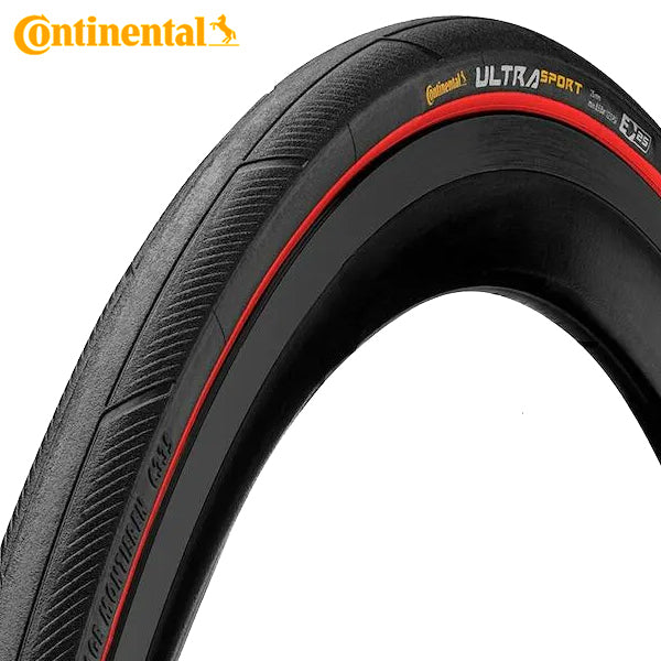 Continental 25-622 ultra sport iii zwart-rood vouw 0150463