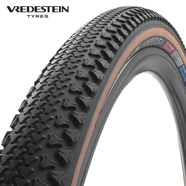Vredestein - aventura tlr 700x38c zwart bruin