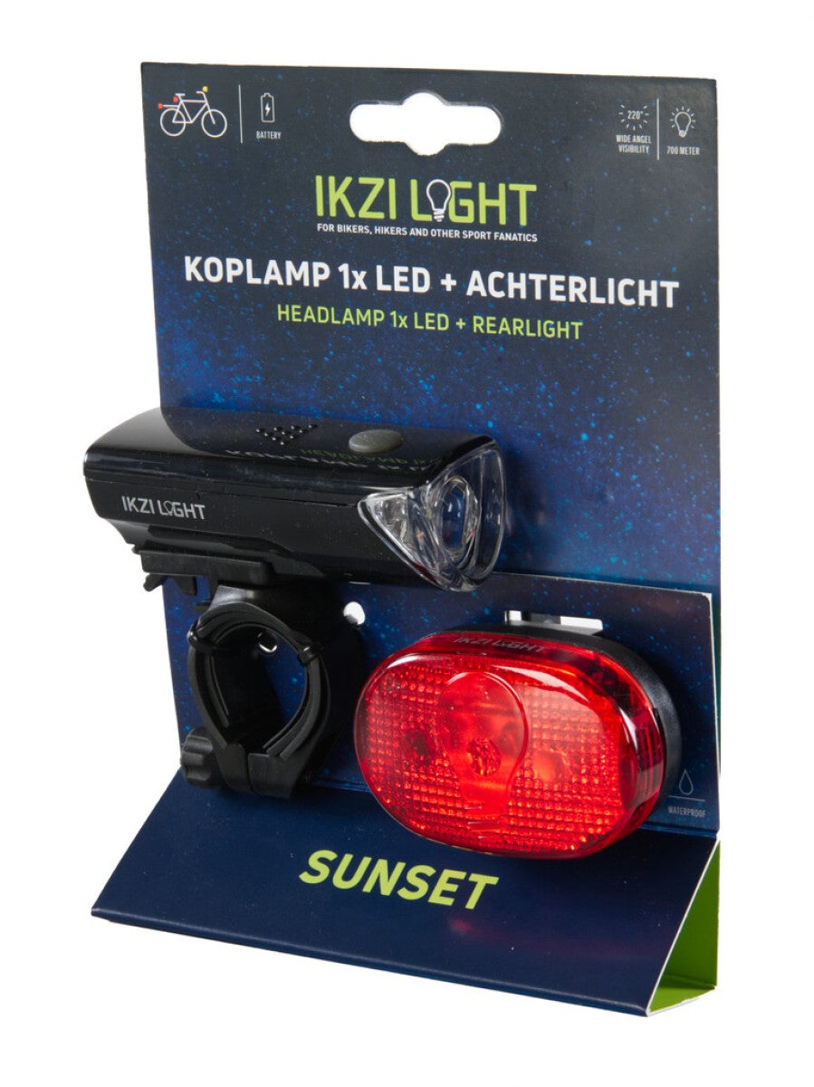 Ikzi verlichtingsset the sunset led - zwart