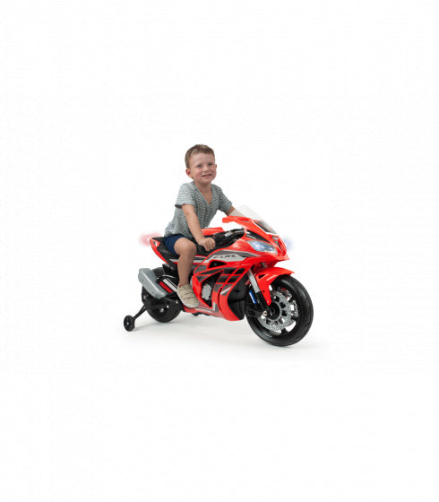Injusa CBR elektrische kindermotor 12V rood