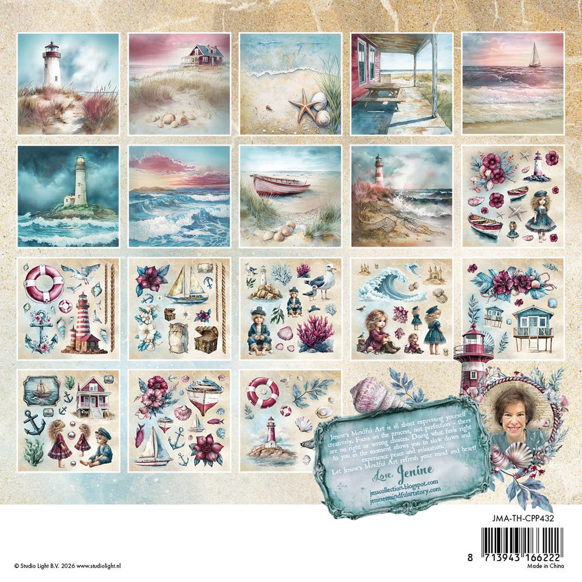Studio light • tide of hope collage paper pad backgrounds elements