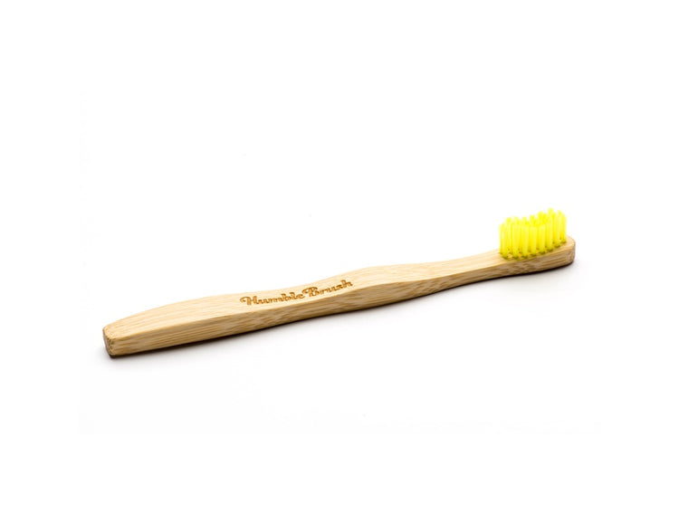 The humble co. tandenborstel bamboe - kind - ultra soft - geel