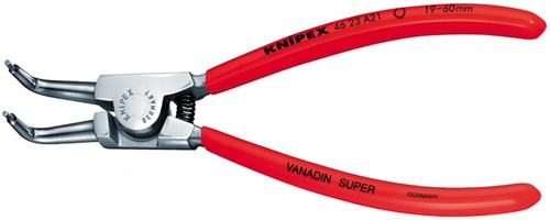 Knipex borgveertang voor buitenringen op assen verchroomd met kunststof bekleed 170 mm - 4623a21