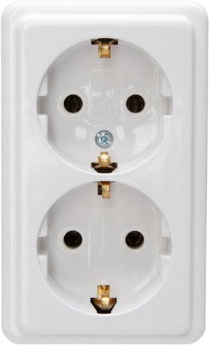 Enzo kopp aw opbouw stopcontact ra dubbel - 4626010