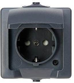 Enzo kopp swd opbouw stopcontact ra antraciet - 4628220