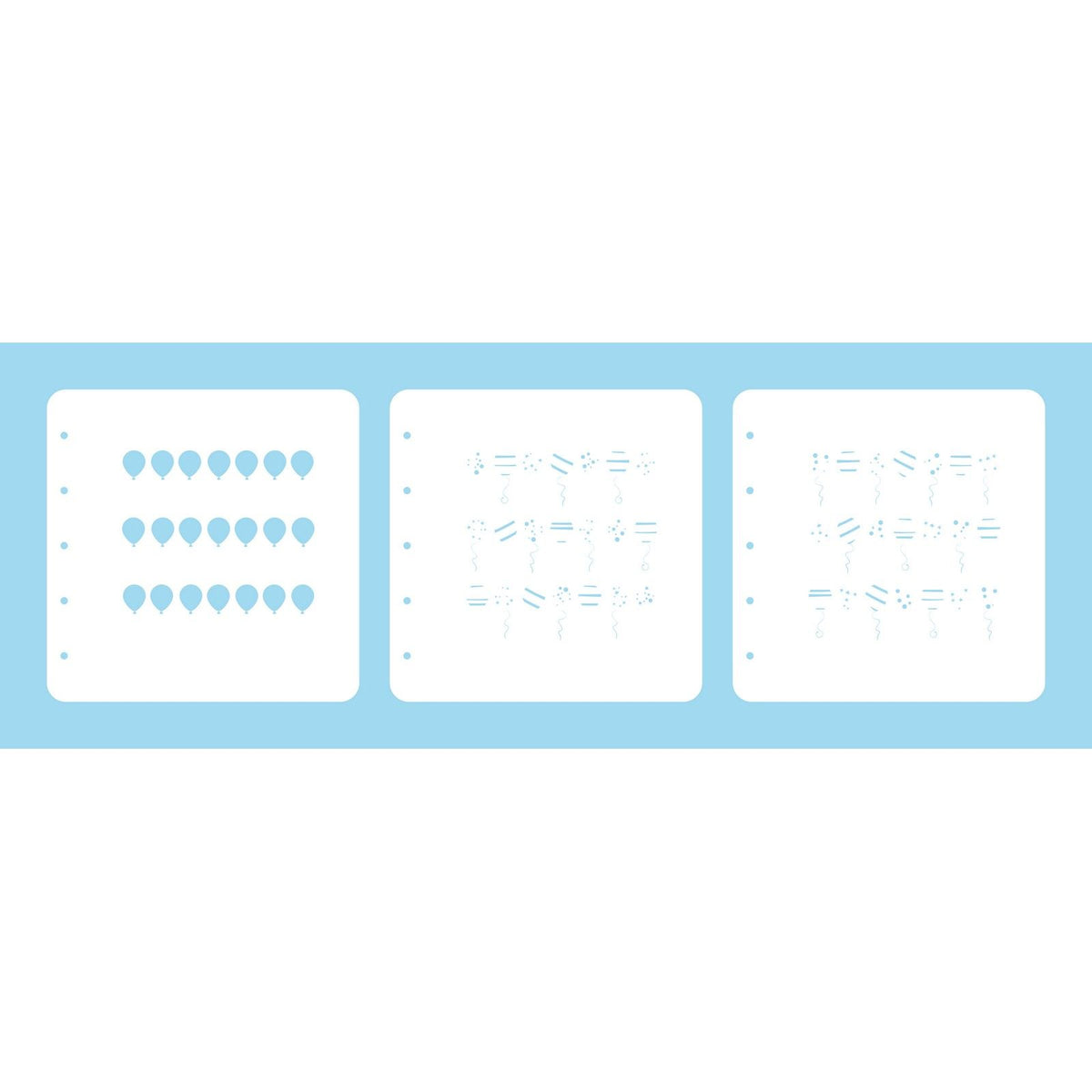 Nellie's choice • layered combi stencil set party-1 3stuks